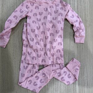 Hanna Andersson Pink and Purple Rainbow Pajama Set